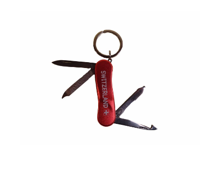 KEY RING - RED KNIFE CH 4 FUNCTIONS