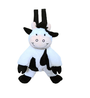 30CM COW PLUSH BACKPACK