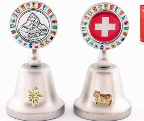 TABLE BELL - SWITZERLAND FLAG GENEVE