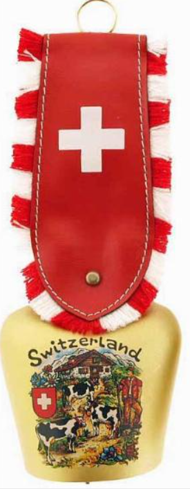 BELL 6CM MOUNTAIN PASTURE WITH BETH RED  & CRUZ SWISS- 76-7657