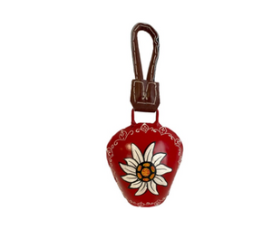 BELLS RED EDELWEISS HEART 7X05X20CM. -3833