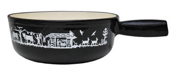 CAQUELON NOIR  DECOUPAGE KITCHEN - S-26.757.102