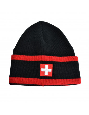 CH CAP BLACK WITH RED STRIPES - 23.3