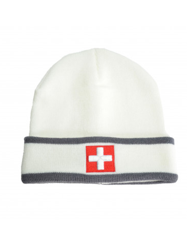 CH CAP WHITE WITH GRAY STRIPES - 23.6