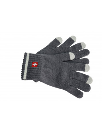 CH TOUCH SCREEN STRICK GLOVES GREY AND WHITE  23.54