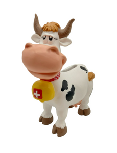 COW PIGY BANK BLACK WHITE - 1002