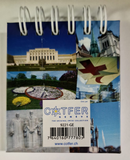 MAGNETIC NOTE BOOK 7CM X 6CM (WHITE PAGES) - GENEVA WATER JET - 9221-GE