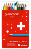 BOX OF 12 COLOURS SWISSCOLOR® AQUARELLE