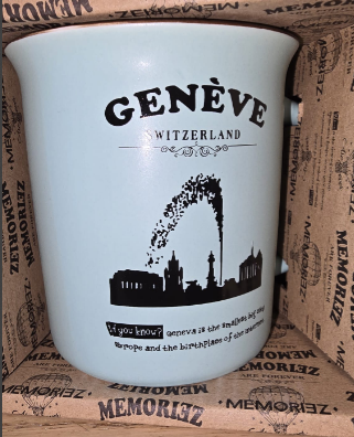 MUG STORY FONTAIN GENEVA  MINT MATT-  MUG36-1-2-4M