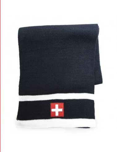 CH SCARF WHITE AND BLUE 180CM