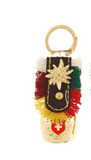 KEYRING WITH BELL SWITZERLAND & EDELWEISS