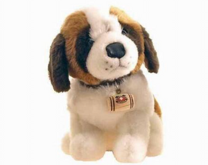 DOG ST. BERNARD PLUCH  22CM SITTING - 73-0425