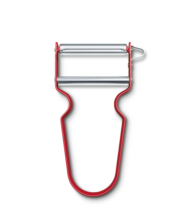 Emblematic peeler with straight blade red  6.0900.1