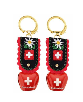 KEY RING BELL RED 2 CM WITH CRUZ CH - 76-0201