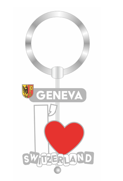 KEYCHAIN- GENEVA I LOVE GOLD - 71065