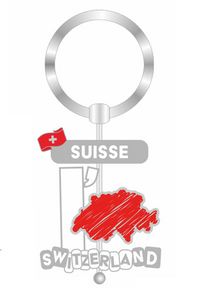 KEYCHAIN - SWISS I LOVE SILVER -71064