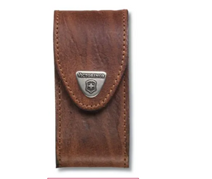 KNIFE CASE - LEATHER BELT POUCH - BROWN 4.0545