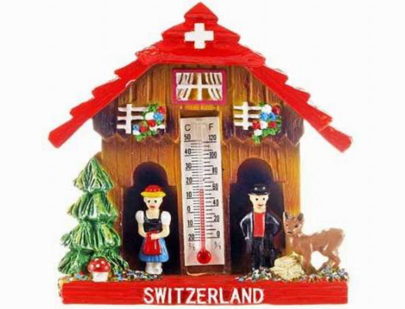 MAGNET CHALET RED METEO AND THERMO 72-0566