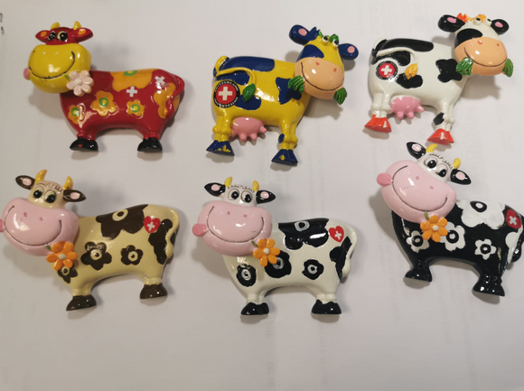 MAGNET Cow 6 assorted  - CH 1101 B