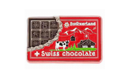 MAGNET METAL  SWISS CHOCOLATE-71-0084