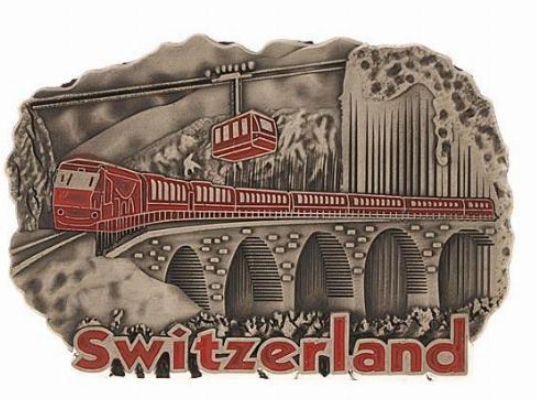 MAGNET METAL WITH TRAIN AND CABLE CAR - 71-0499