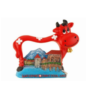 MAGNET POLYRESIN COW & LUCERNE - 72-0604