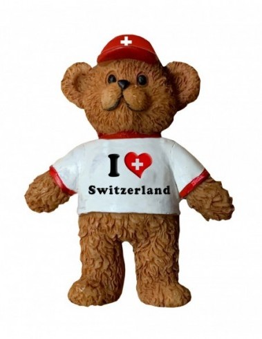MAGNET TEDDY BEAR I LOVE SWITZERLAND  - 91.71