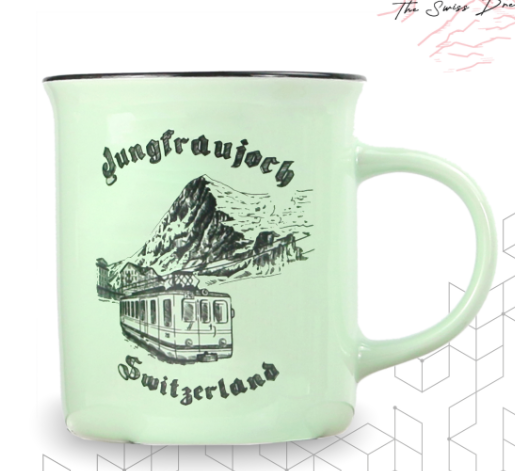 MUG 01- JUNGFRAU -GREEN- IBEX MEMORIES- 330ML