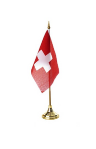 SWISS FLAG FOR TABLE 10CM X 10CM