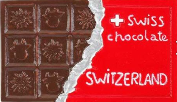 MAGNET SWISS CHOCOLATE SWITZERLAND