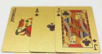 PLAYING CARD - GOLD CHF