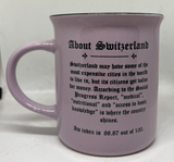 MUG - SWITZERLAND PURPLE IBEX MEMORIES 330ML