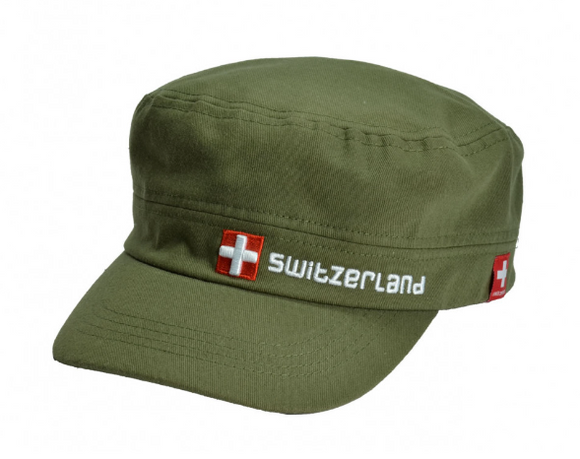 CAP ARMY SHAPE SWITZERLAND, OLIVE