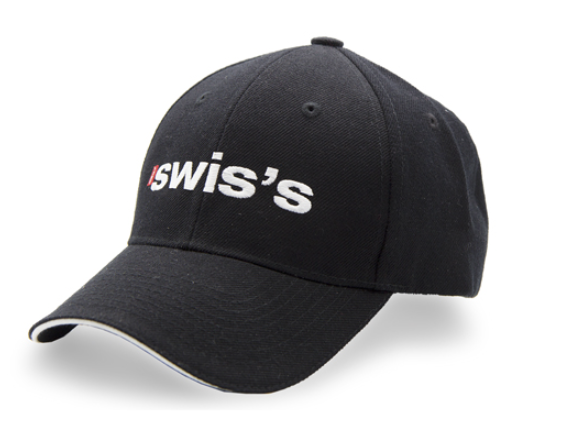BASEBALL CAP BLACK SWIS'S CASQUETTE - BONNET