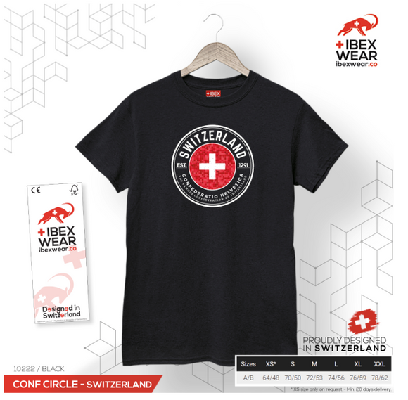 T-SHIRT -  CONFEDERATION CIRCLE - SWISS