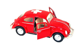 TOY VW COCCINELLE ROUGE CH 12.5cm