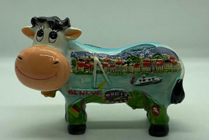 Cow seen in Geneva- 72-1434