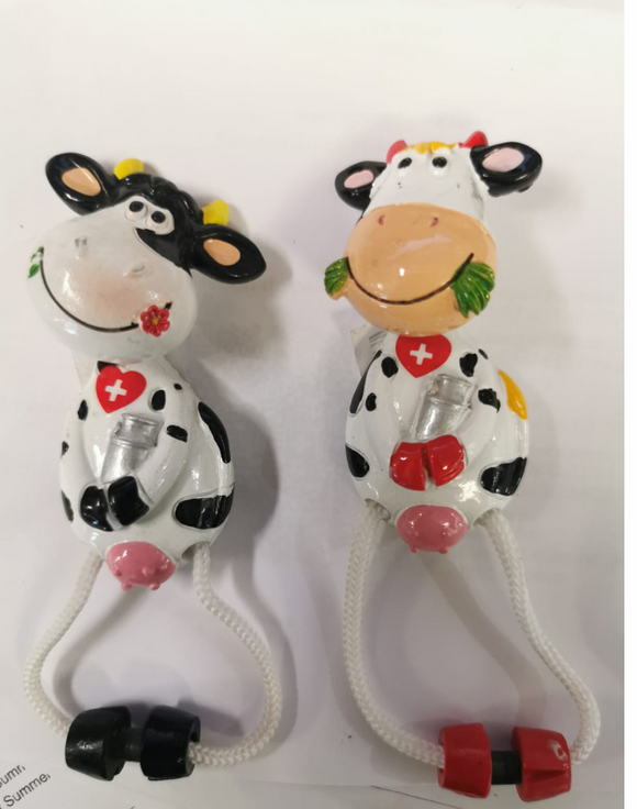 MAGNET cow with leg 4 assorted  - CH 1101 A