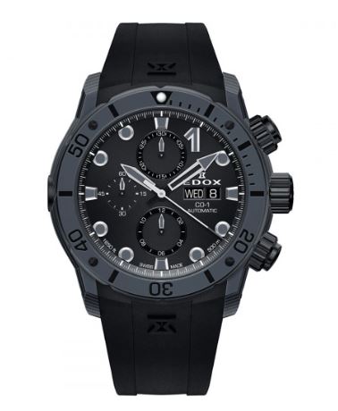 EDOX CO-1 CARBON CHRONOGRAPH AUTOMATIC 01125-CLNGN-NING