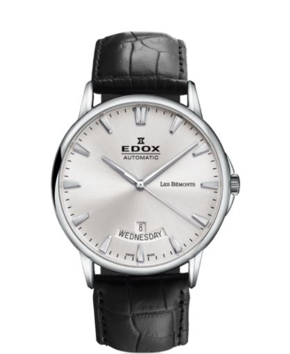 EDOX LES BÉMONTS DAY DATE AUTOMATIC 83015-3-BIN