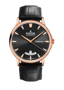 EDOX LES BÉMONTS DAY DATE AUTOMATIC 83015-37R-NIR