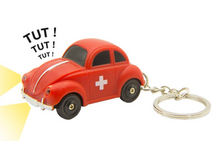 KEYRING CAR RED CH WITH LED 5cm