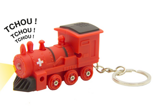 KEYRING TRAIN RED CH WITH LED 5.5cm