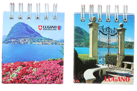 MAGNET MINI NOTEBOOK VIEW OF LUGANO