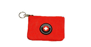 NYLON RECT. SHAPE COIN PURSE RED