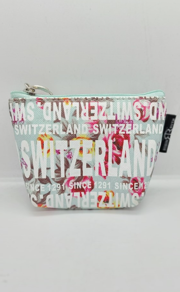 COIN WALLET - SWITZERLAND WITH FLOWERS
