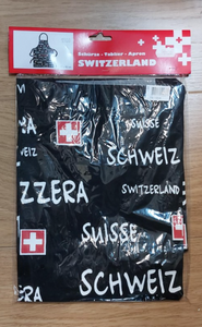 COOKING APRON - SWITZERLAND BLACK