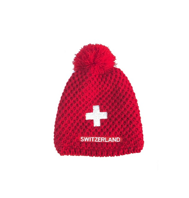 WINTER CAP BEAT - RED SWITZERLAND FLAG