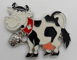 METAL MAGNET COW WITH BELL