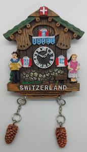 POLYMAGNET COOKOO CLOCK WITH MOUTAIN COUPLE